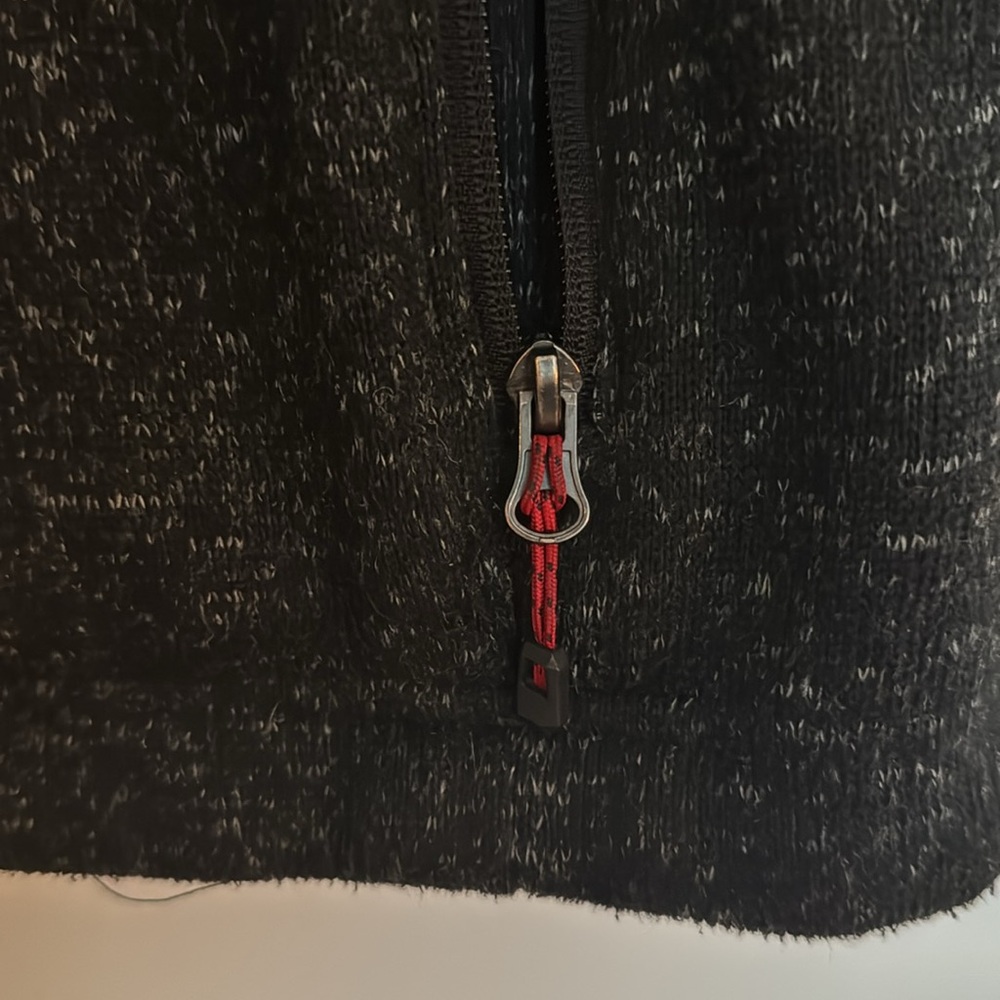 Stoic (Backcountry) Black, Grey Speckled, and Red Accents Zip-Up Jacket - Picture 6 of 12